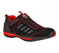 Portwest FW34 Lusum Safety Trainer Red Size: UK6.5 Colour: Red, Shoe S UK6.5 - EU40 - US7.5