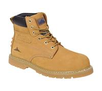 Portwest FW35 Steel Nubuck Leather Ankle Boot Back Pull-Tab Padded Collar