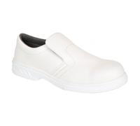 Portwest FW58 Occupational Slip On Shoe O2 White Size: 1 Colour: White 1