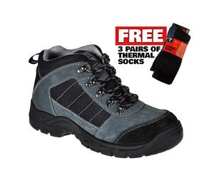 Portwest FW63 Steelite Trekker S1P SR Safety Ankle Boots Workwear Size 11, 12