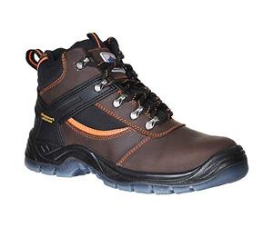 Portwest FW69BRR46 Series FW69 Steelite Mustang Boot, S3, Regular, Size: 46/1, Brown