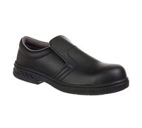 Portwest - FW81 - Slip-On Safety Shoe - Black - UK 7.5/EU 41