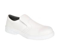 Portwest FW81 Steelite Slip On Safety Shoe S2 White Size: 6.5 Colour: 6.5