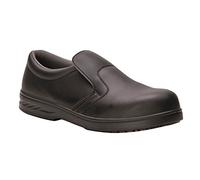 Portwest FW81 Water Resistant Steelite Slip On Safety Shoe S2 Black, 39