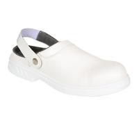 Portwest FW82 Steelite Safety Clog SB FO SR WPA E A - White - SIZE 10
