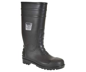 Portwest FW95BKR44 Total Safety Wellington Boot S5 Size 10 Black