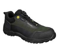 Portwest Girder Composite Low Shoe S3S ESD SR FO Black/Green Narrow Fit 47