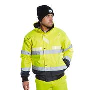 Portwest Glowtex 3-in-1 Jacket, Color: Yellow/Navy, Size: M, G465YNRM