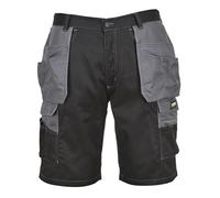 Portwest Granite Holster Shorts, Size: XL, Colour: Black/Zoom Grey, KS18BZRXL