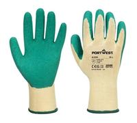 Portwest Grip Glove Latex M Green (Pack of 12)