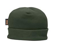 Portwest HA10 Insulated Fleece Beanie Inner Soft Insulatex Lining Polyester | Forest Green, One Size, Regular Fit, Machine Washable, Durable, Pull-On Design, Cold Weather