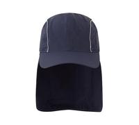 Portwest HA22 Breathable Sun Shield Cap Lightweight Sun Protection Hat Wide Neck Shade Reflective Piping Adjustable Fit Soft Nylon Fabric 50 Plus UPF Outdoor Workwear Cooling Comfort Design