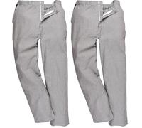 Portwest Harrow Chefs Trouser, Size: S, Colour: Houndstooth, S068HTRS (Pack of 2)