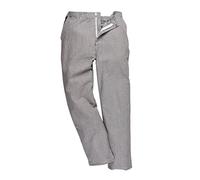 Portwest Harrow Houndstooth Chef Trousers Black / White 2XL 31"