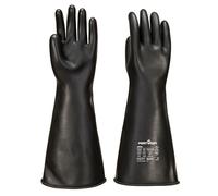 Portwest Heavyweight Latex Rubber Gauntlet, Size: XL, Colour: Black, A802BKRXL
