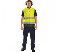 Portwest Hi-Vis 2-Tone Bodywarmer Yellow/Navy M Colour: Yellow/Navy, C M