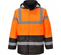 Portwest Hi-Vis 2-Tone Jacket Orange/Black 2XL Colour: Orange/Black, C 2XL