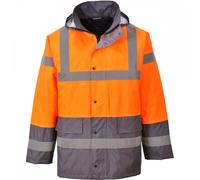 Portwest Hi-Vis 2-Tone Jacket Orange/Grey 3XL Colour: Orange/Grey, Che 3XL