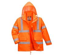 Portwest Hi Visibility 4-in-1 Jacket Orange Size: L Colour: Orange, Si L