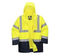 Portwest Hi-Vis 5-in-1 Contrast Essential Jacket Waterproof Reflective S766