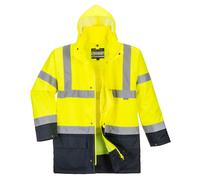 Portwest Hi-Vis 5-in-1 Contrast Essential Jacket Waterproof Reflective S766