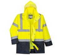Portwest Hi-Vis 5-in-1 Contrast Executive Jacket Waterproof Reflective S768