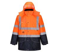Portwest Hi-Vis 7-In-1 Contrast Traffic Jacket