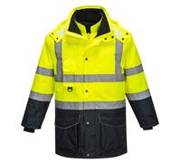Portwest Hi-Vis 7in1 Contrast Jacket Yellow/Navy Size: 2XL Colour: Yel 2XL