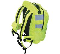 Portwest Hi-Vis Backpack Hydration Bladder Holder | Yellow, One Size, Polyester, Adjustable Strap, 3 Pockets, Zip Front