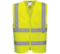 Portwest Hi-Vis Zipped Vest C375Ye