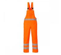 Portwest Hi-Vis Bib & Brace Orange Size: M Inside Leg: 31" Co M 31"