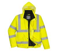 Portwest Hi-vis bomber jacket (S463/S226) S463 (Yellow) - Mens, Oeko-Tex