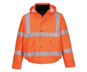 Portwest Hi-vis bomber jacket (S463/S226) S463 (Yellow) - Mens, Oeko-Tex