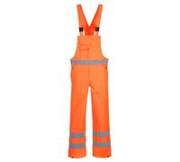 Portwest Hi-Vis Breathable Rain Bib and Brace Waterproof Breathable Durable S388