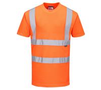 PORTWEST Hi Vis Breathable T-Shirt Wicking Fabric Class 2 Rail Safety Top RT23