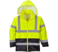 Portwest Hi-Vis Classic Contrast Jacket Yellow/Black Size: M Colour: Y M