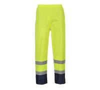Portwes Hi-Vis Contrast Classic Rain Trousers Waterproof Reflective Safety Pants