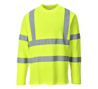 Portwest Hi Vis Comfort cotton Tee Shirt Long Sleeves RIS 3279 S278