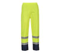 Portwest Hi-Vis Contrast Classic Rain Trousers Waterproof Reflective H444