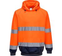 Portwest Hi Vis Contrast Hoodie Orange / Navy S