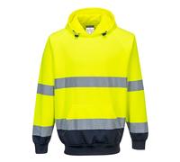 Portwest Hi-Vis Contrast Jumper Hoodie High Visibility Pullover Work wear #B316