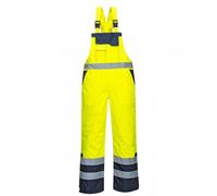 Portwest Hi-Vis Contrast Winter Bib & Brace | Waterproof & Taped Seams