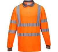 Hi Viz Cotton Comfort Polo Long Sleeve RIS 3279 - S271