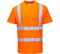 Hi Visibility Crew Neck Tee-Shirt Short Sleeved Tee RIS Portwest S170