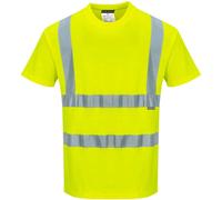 Portwest Hi Vis Cotton Comfort Short Sleeve T Shirt Yellow 5XL