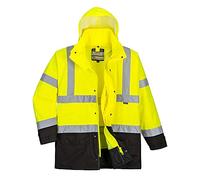 Portwest Hi-Vis Executive 5-in-1 Jacket, Size: XL, Colour: Yellow/Black, S768YBRXL