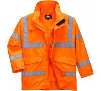 Portwest Hi-Vis Extreme Parka Jacket Orange Size: 2XL Colour: Orange, 2XL
