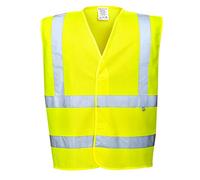 Portwest Hi-Vis FR Vest, Size: S/M, Colour: Yellow, FR75YERS/M