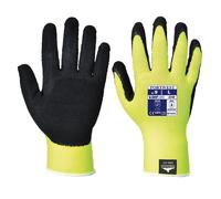 Portwest Latex Foam Hi Vis Grip Gloves Yellow XL Pack of 1