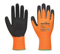 Portwest Hi-Vis Grip Latex Foam Gloves Work Protective Safety Gardening A340(12)